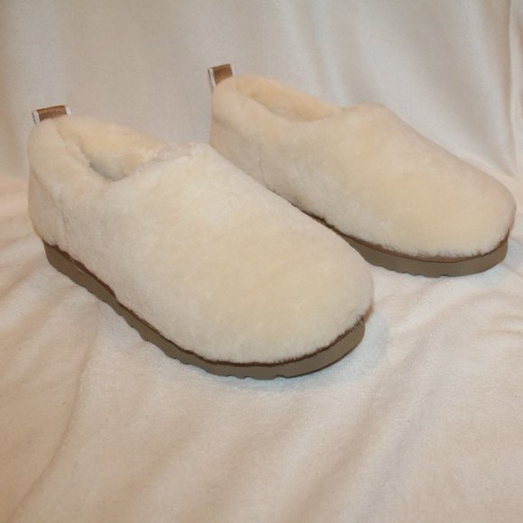 NIB UGG WOMEN'S SHEARLING BOOTIE SLIPPERS NATURAL - Picture 5 of 8